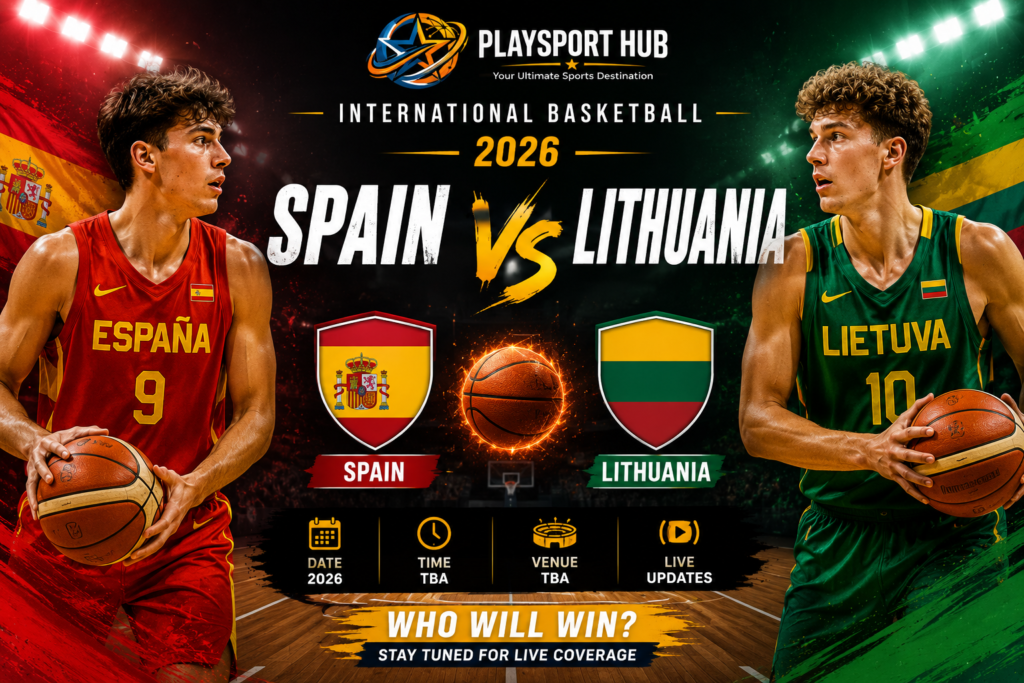 Spain vs Lithuania basketball